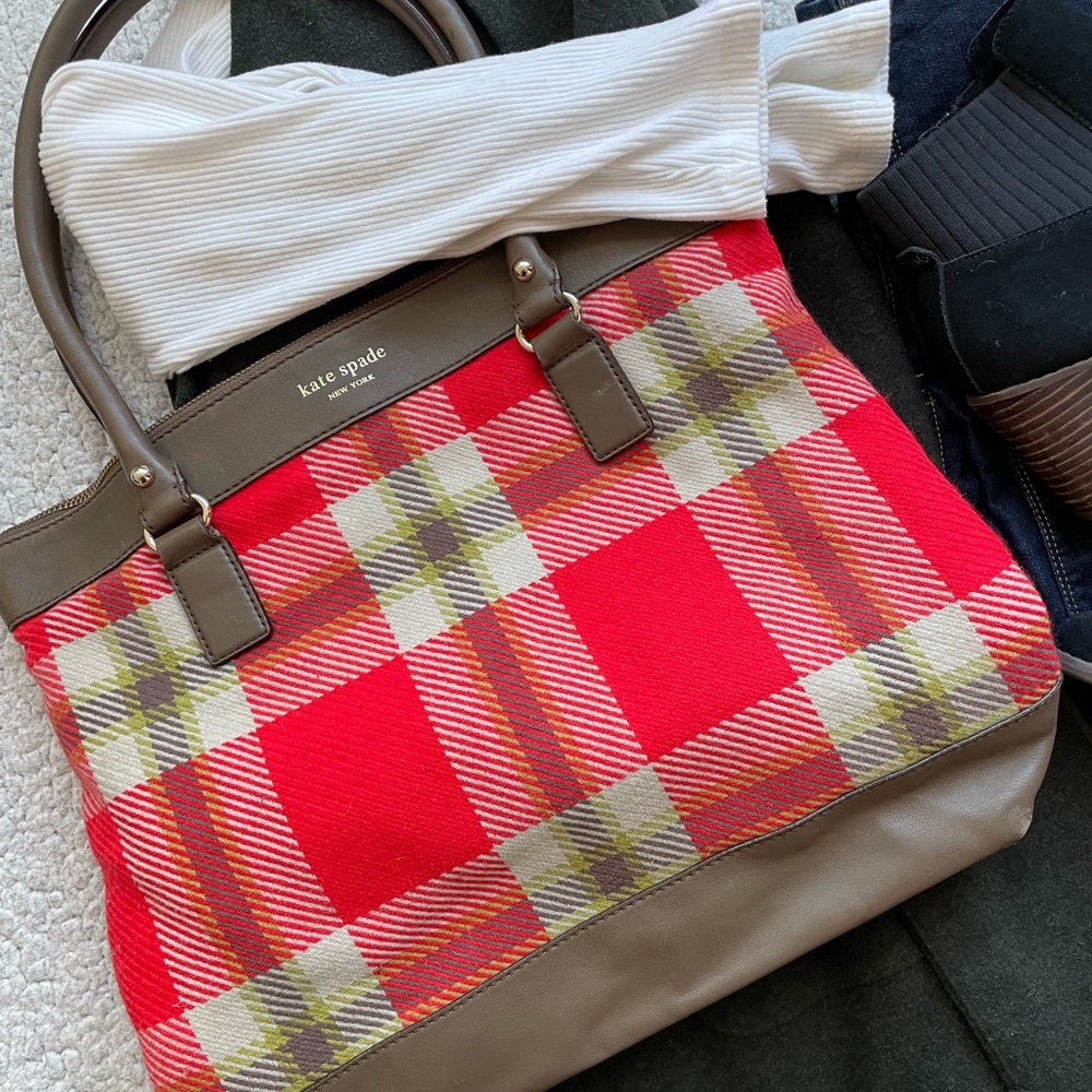 Kate Spade plaid bag